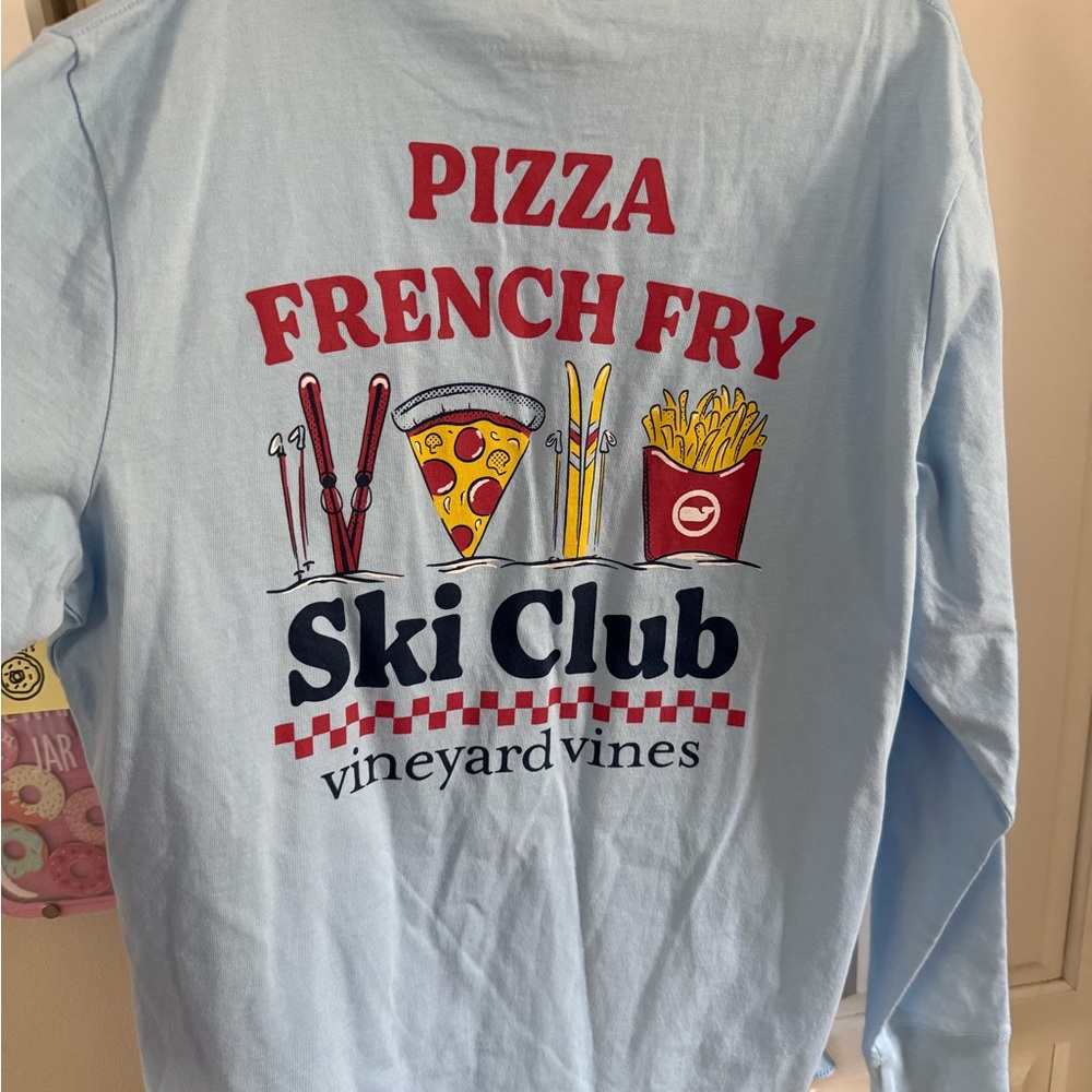 Vineyard Vines Light Blue Kids Ski Club Tee